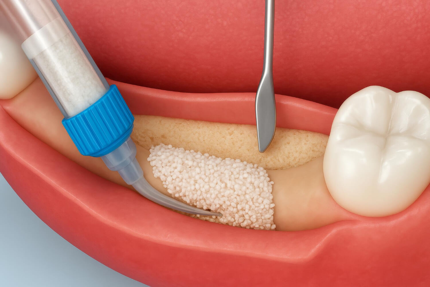 A csontpótlás módszerei közül egyre gyakoribb az alloplaszt vagy a membrános megoldás.